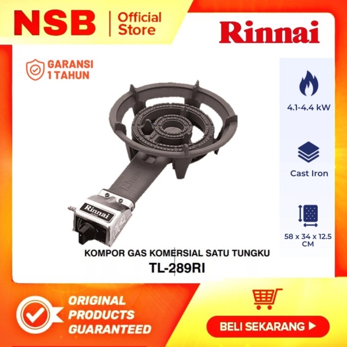 Natanel Rinnai Kompor Mawar Tl-289Ri 1 Tungku