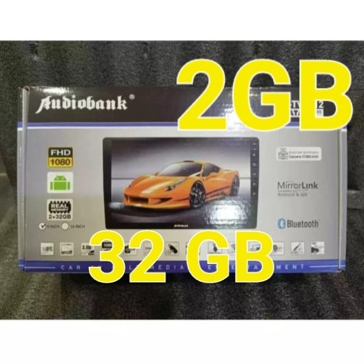 tape mobil android AUDIOBANK layar 9 inci 2GB/32GB