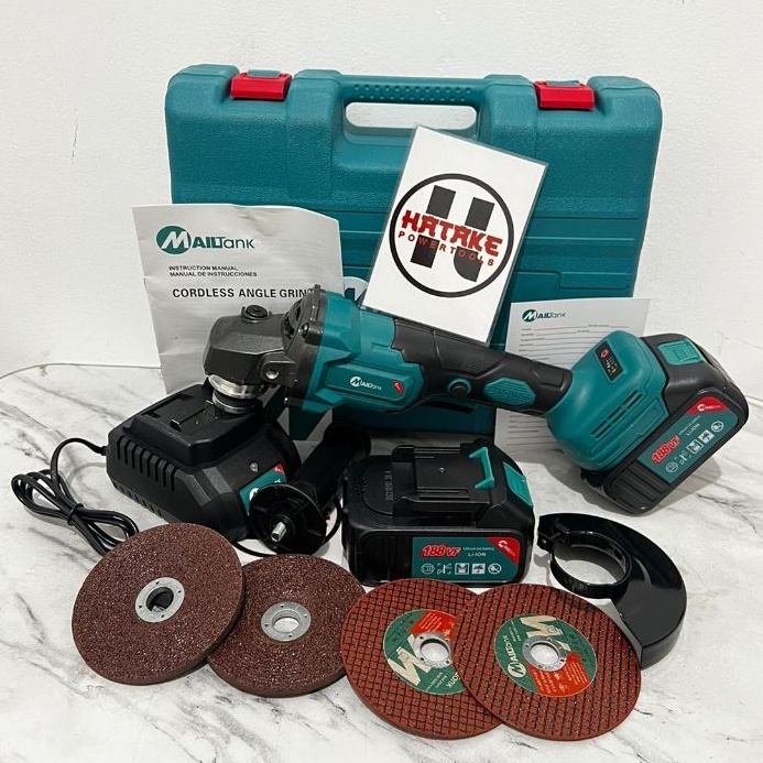 Laris Manis MAILTANK SH221 Gerinda Baterai Brushles188VF Cordless Angle Grinder 6900rpm Mesin