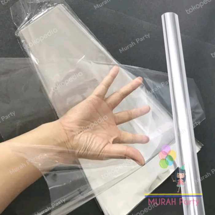 LIMITED EDITION Plastik Parcel POLOS Besar bening kaca transparan packing pembungkus