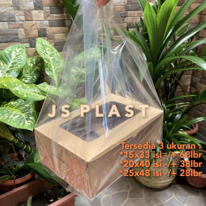 OBRAL Kantong Plastik Kresek PE Bening 15 20 25 - Kantong Plastik PE Bening