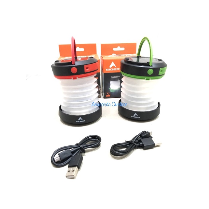 PROMO Lampu Tenda Eiger Soluna Lantern Original - Lampu Camping Charge