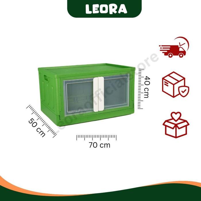 HANEDA LEMARI PLASTIK LIPAT SUSUN JUMBO 135LITER 70CM X 50 CM X 40 CM RAK BUKU SERBAGUNA/RAK KABINET
