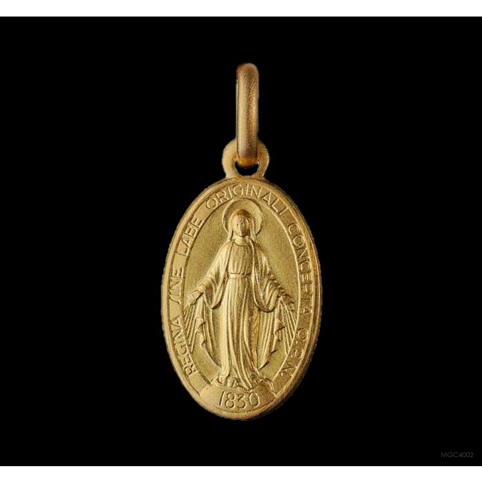 ,,,,,,,] Medali Maria Miracolosa Gold Rohani Katolik