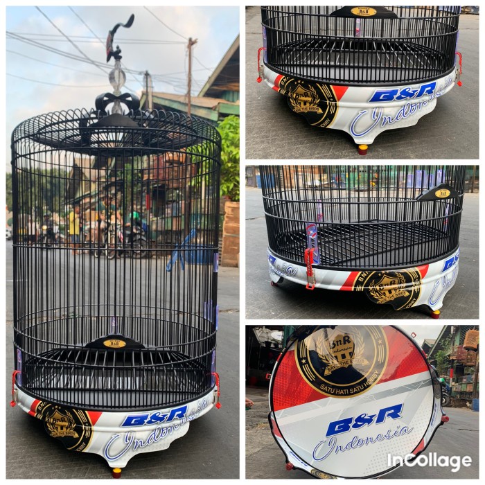 SANGKAR KANDANG MURAI BNR DECAL BNR INDONESIA