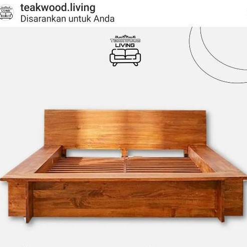 Dipan nimalis Kayu Jati 200x200 Tempat Tidur Jati