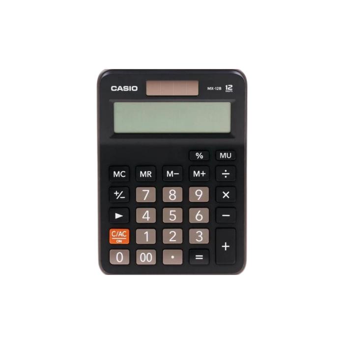 

KALKULATOR 12 DIGIT KALKULATOR CASIO MX - 12B/ 12 DIGIT/ HITAM - PCS