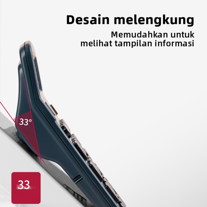 

DELI DESKTOP CALCULATOR / KALKULATOR MEJA 12 DIGIT DUAL POWER TE837C
