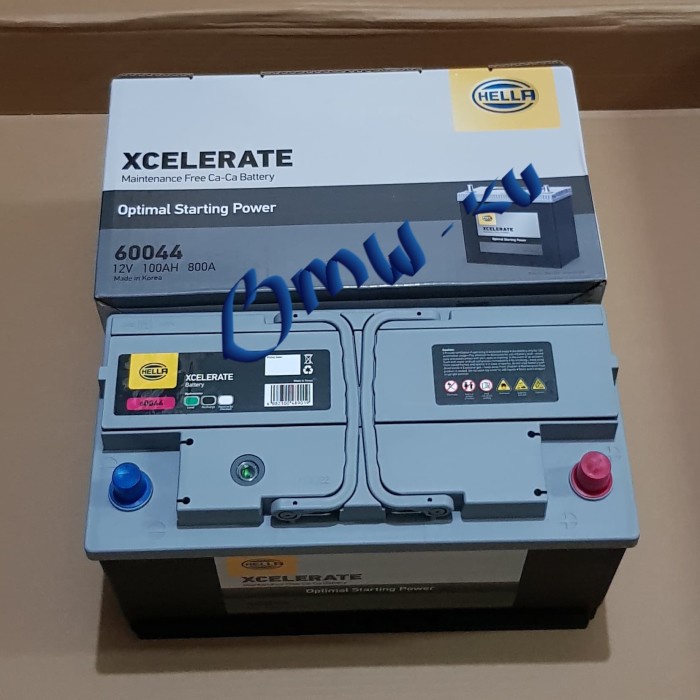 TERBARU Aki Kering Hella 100 Ah