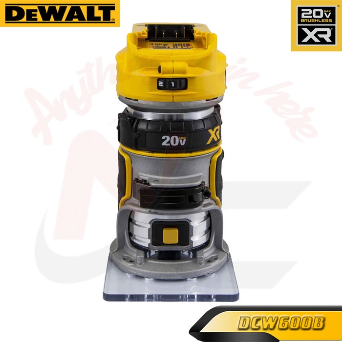 TERBARU DeWalt DCW600B 20V MAX XR Brushless Cordless Compact Router TOOL ONLY