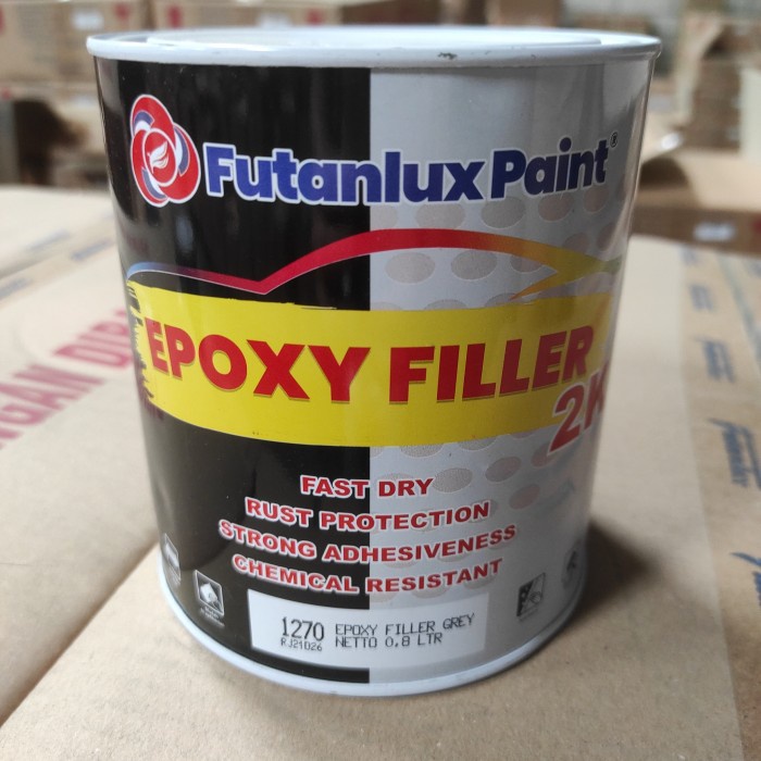 MELAYANI FAKTUR PAJAK! CAT EPOXY FILLER FUTANLUX (1 KG) - CAT DASAR / MENI BESI ANTI KARAT