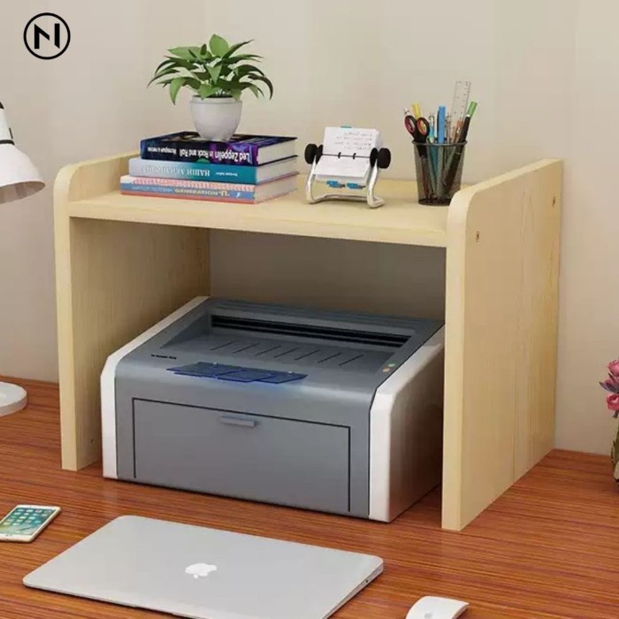 PREMIUM Meja printer Rak printer Printer stand Dudukan printer kayu 40x24x25
