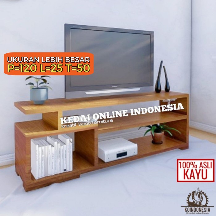 PREMIUM Rak Tv Minimalis Meja Tv kayu Modern Lemari Bupet Tv Susun Murah