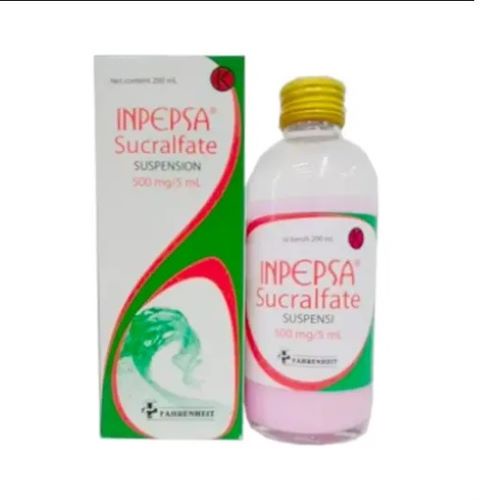 INPEPSA 500 MG SYRUP 200 ML/SUCRALFATE 500 MG / OBAT MAAG / PENCERNAAN / PELAPIS LAMBUNG / TUKAK LAM