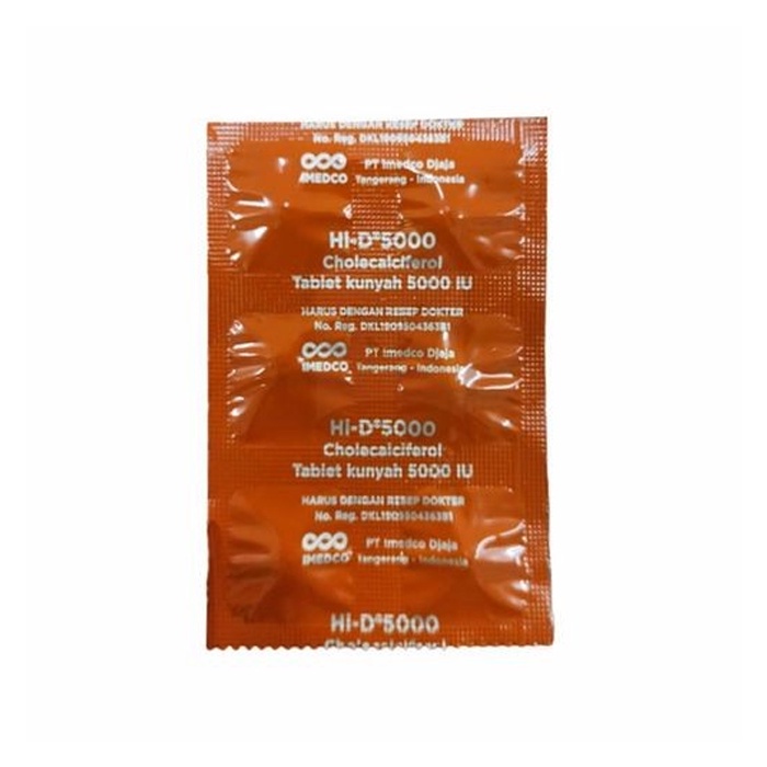 HI-D 5000IU 1 STRIP ISI 6 TABLET / VITAMIN D / MULTIVITAMIN