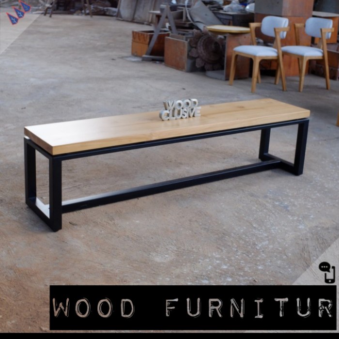 PREMIUM kursi panjang kayu jati minimalis