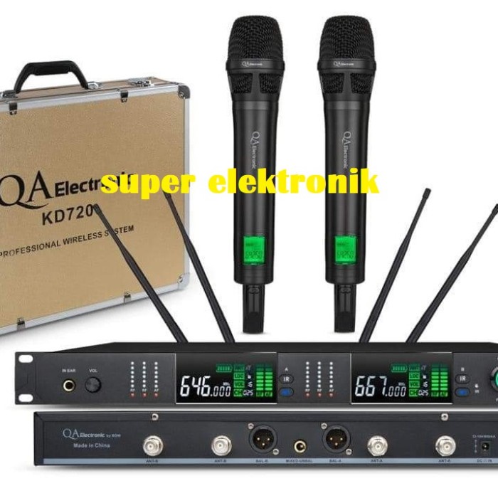mic wireless qa electronic kd720 qa electronik kd 720 original rdw - H