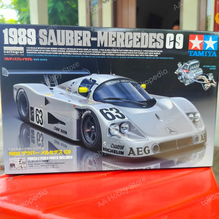 HOT SALE Tamiya 24359 1989 Sauber-Mercedes C9 1/24 scale model kit