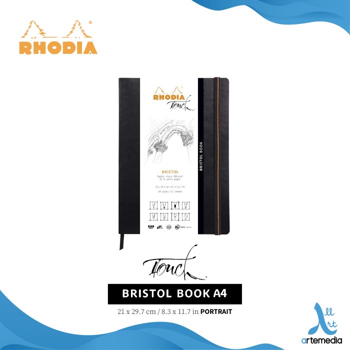 

Buku Sketsa Rhodia Touch A4 Bristol Book Soft Sketchbook
