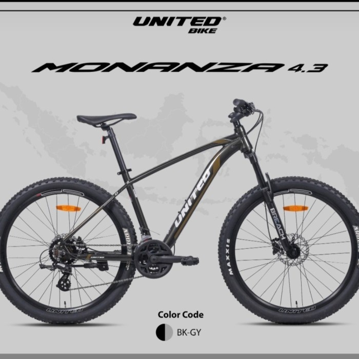 Sepeda MTB 27,5 In UNITED MONANZA 4.00 FRAME ALLOY DiskonJual MurahHarga DiskonObral