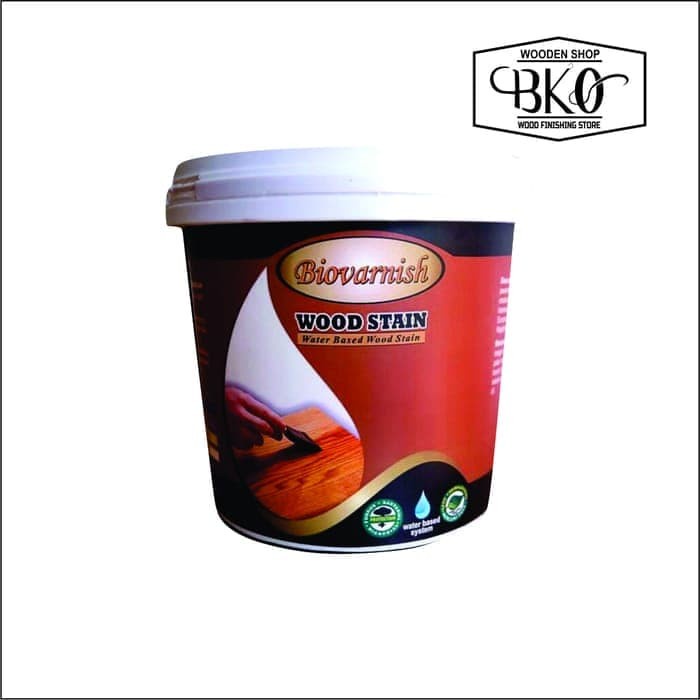 cat kayu woodstain waterbased biovarnish