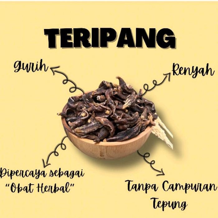 

Wdo - (Oleh Oleh Surabaya) Kerupuk Tripang Asli Renyah 250Gr Laut Snacks Krupuk Kering