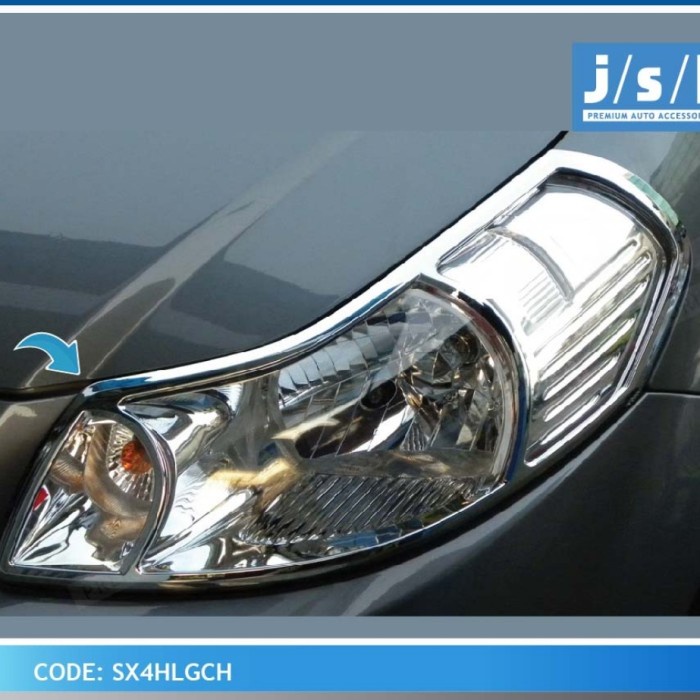 Garnish lampu depan suzuki sx4 crome