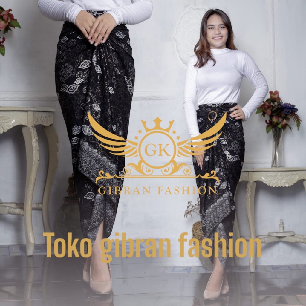 Rok Lilit Batik Modern Murah Bawahan Kebaya MEGA MENDUNG Silver