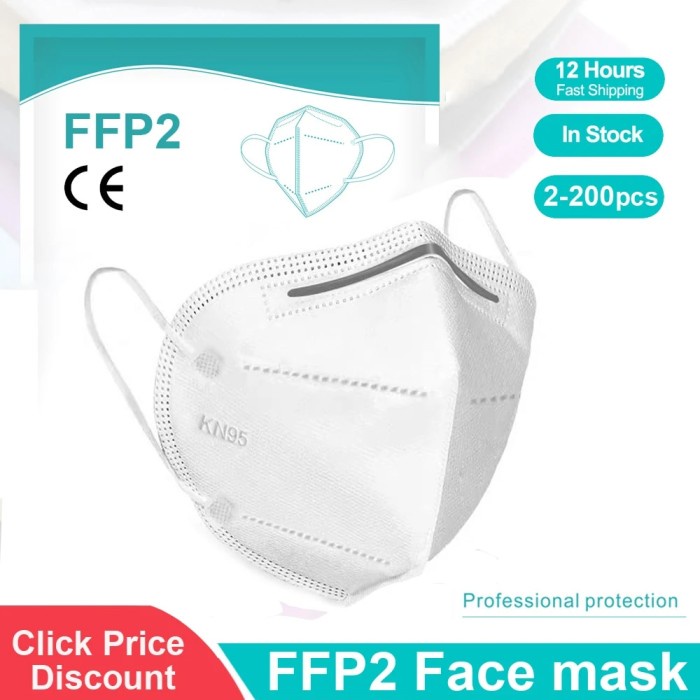 Face mask CE FFP2 Mask 5 Layers KN95 Dust Masks Face Protective FPP2