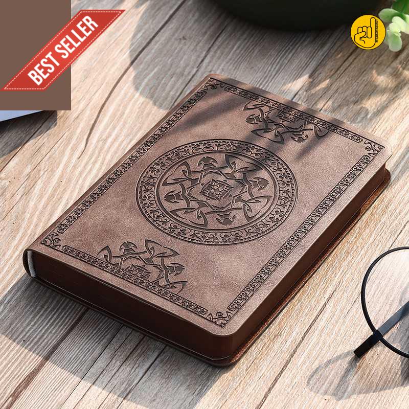 

baldan Buku Catatan Jurnal Notebook Leather Cover Vintage Pattern - WH-1564 good quality