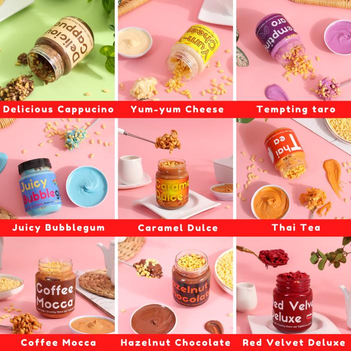 

terbaru !!! ( gratis 2pcs jar choco crunchy 250ml ) bundle 8pcs jar choco crunchy 250ml ready