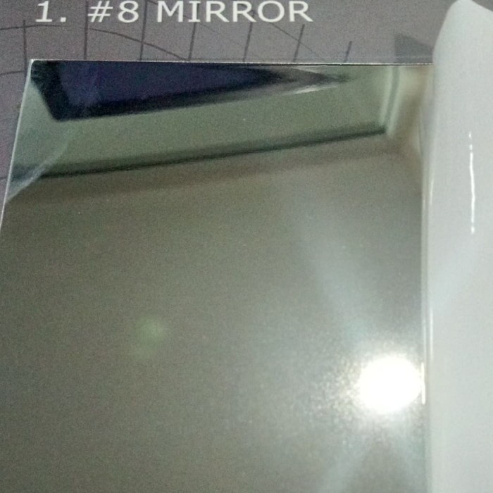 plat stainless 304 miror tebal 2mm