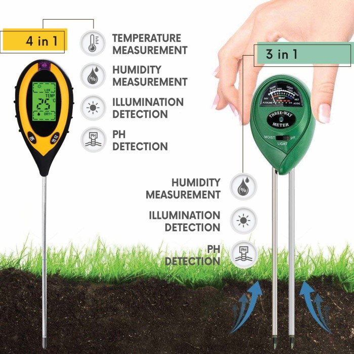 TERBARU DIGITAL SOIL METER ANALYZER PH METER TANAH
