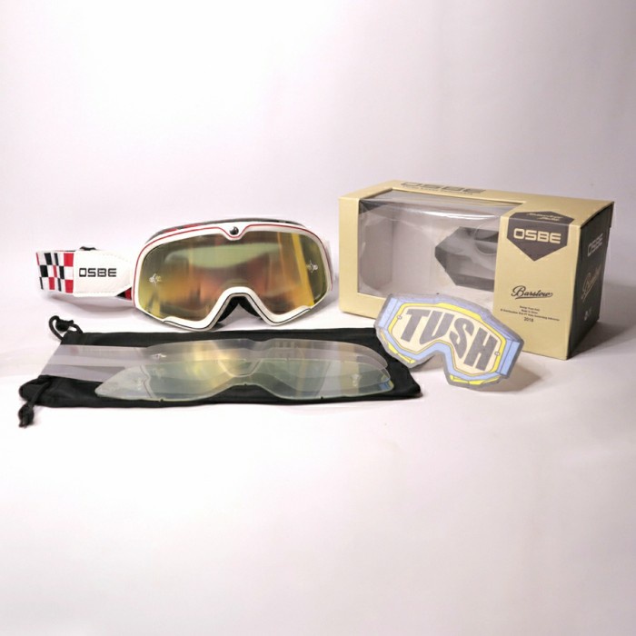 TERBARU goggle OSBE Barstow putih checkerboard