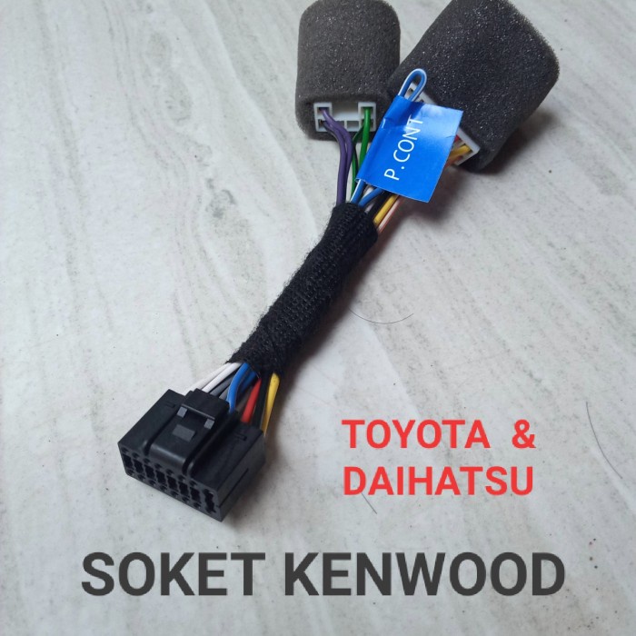 HOT SALE Soket tape mobil KENWOOD untuk TOYOTA dan DAIHATSU original