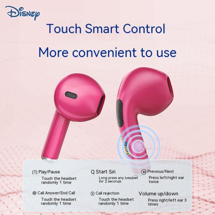 Headset Bluetooth Tws Disney Gercep