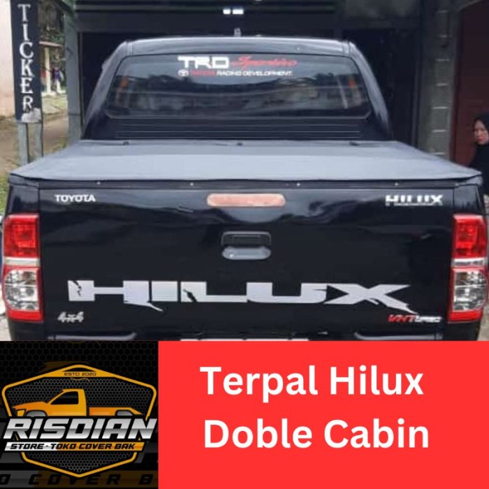 PREMIUM Cover bak Terpal Penutup Bak Toyota Hilux Double Cabin