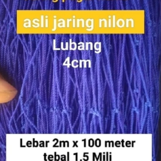 PREMIUM Jaring pagar hama/Lebar 2m x 100 meter/Jaring hama babi/monyet/Jaring hutan/Asli jaring