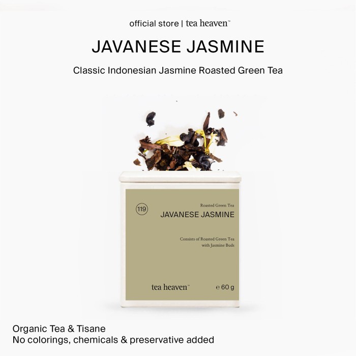 

Jasmine Roasted Green Tea Tea Heaven Teh Hijau Melati Organik