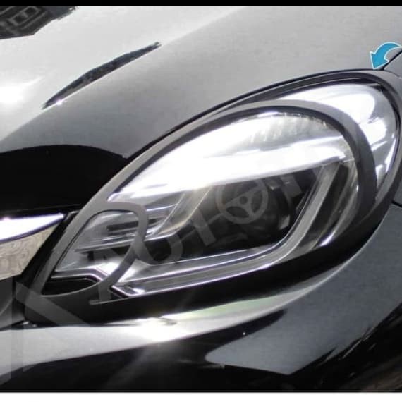 garnish-list lampu depan Brio 2012-2015 blacktivo