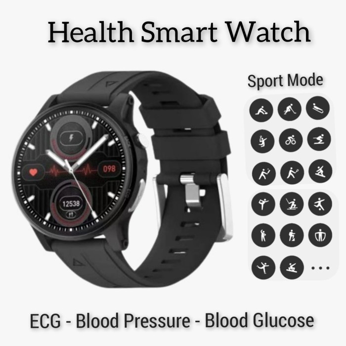 "Terbaru" Health Smart Watch - ECG, blood pressure, blood glucose, dll