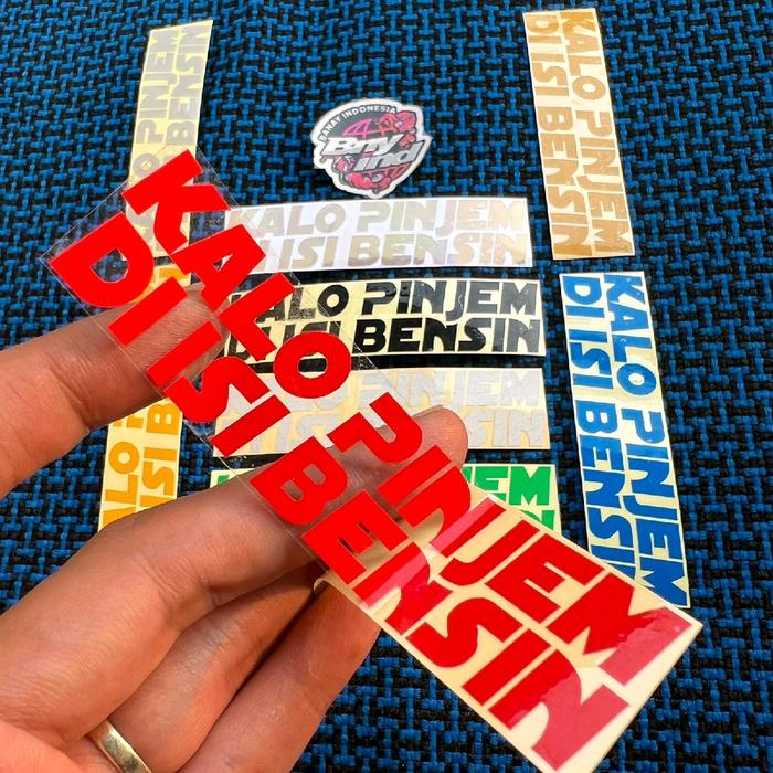 

Stiker Sticker Kalo Pinjem Di Isi Bensin Cutting