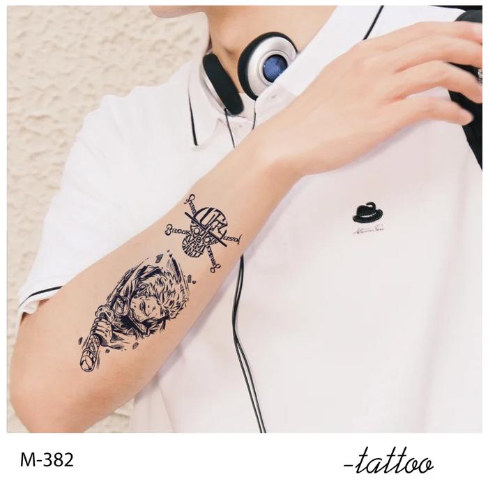 Zoar Y67 Stiker Tato Temporary Semi Permanen Tahan Lama Tattoo Menempel Dekorasi Seni Untuk Pria Dan