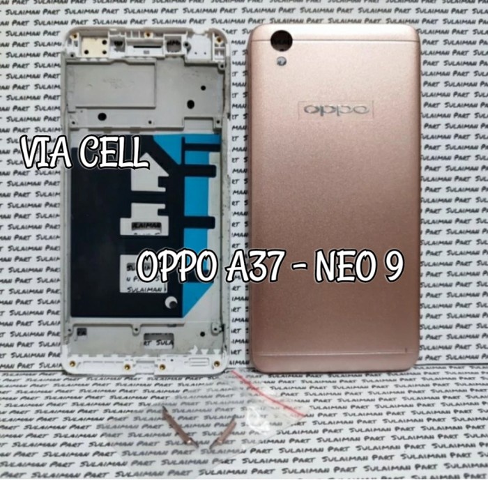 HOUSING CASING KESING FULLSET OPPO A37 NEO 9 BACK DOOR PLUS FRAME LCD