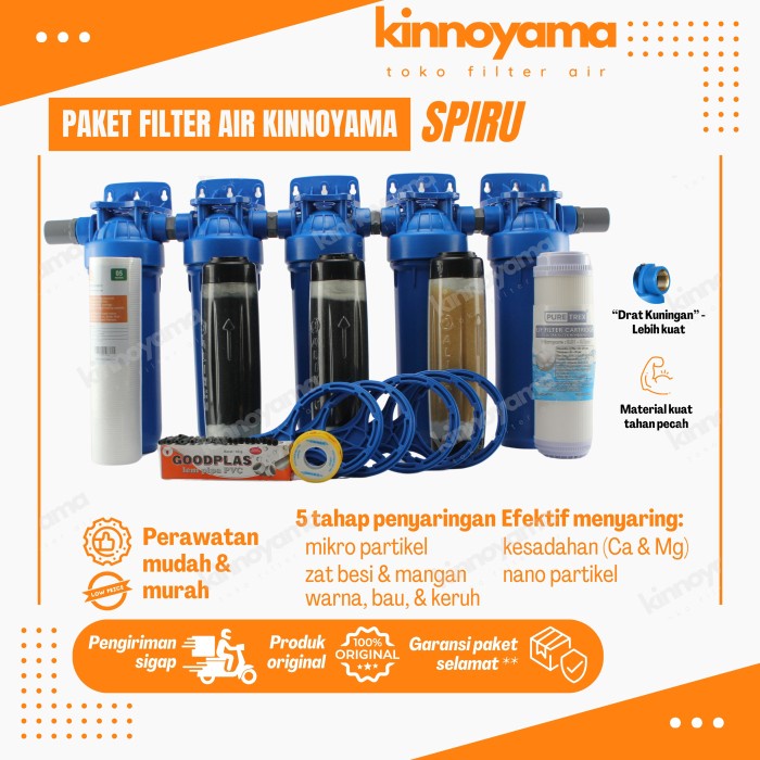 Paket Housing Filter Air Tandon Sumur Bor / Filter Air Toren Zat Besi