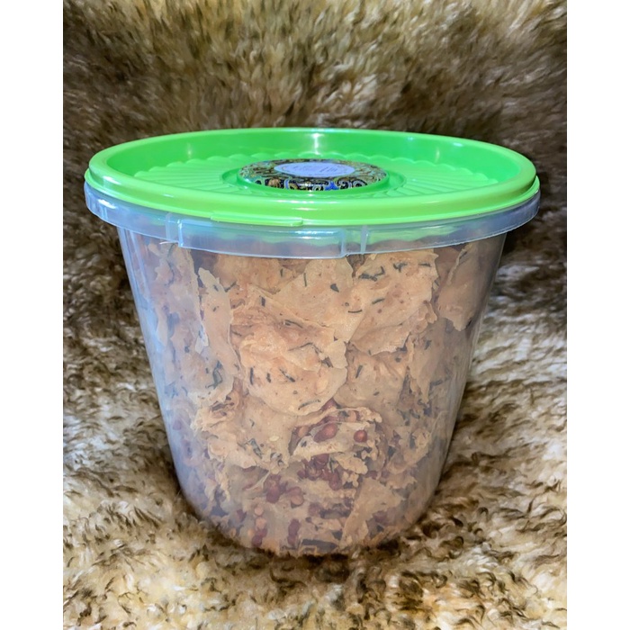 

BARANG TERLARIS Rempeyek Peyek Nyai 3 Rasa (Kacang, Teri Medan, Udang Rebon) (JUMBO)