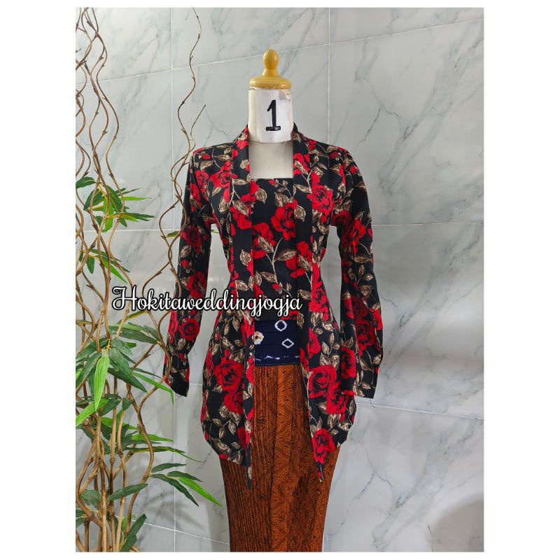 Kebaya Kutubaru Kembangan/ Kebaya Katun Kembangan Dewasa