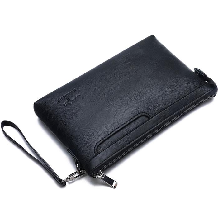 Tergacor Tas Tangan Dompet Clutch Pria Wanita Bahan Kulit PU Import Mewah Murah Besar Tipis