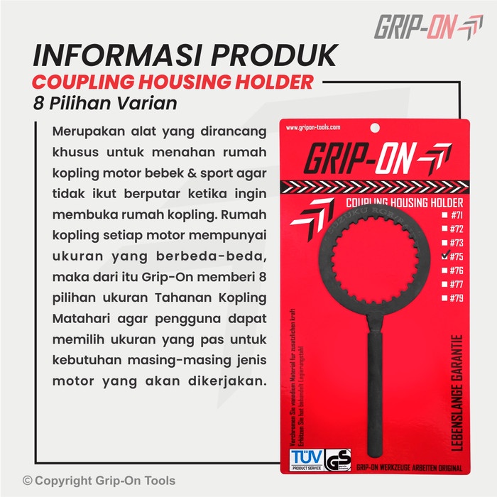 TAHANAN KOPLING MATAHARI SUZUKI #75 - COUPLING HOUSING HOLDER NO 75