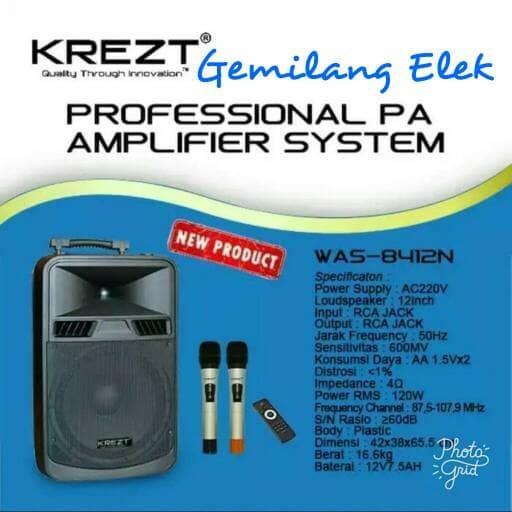 Portable Wireless KREZT WAS-8412N